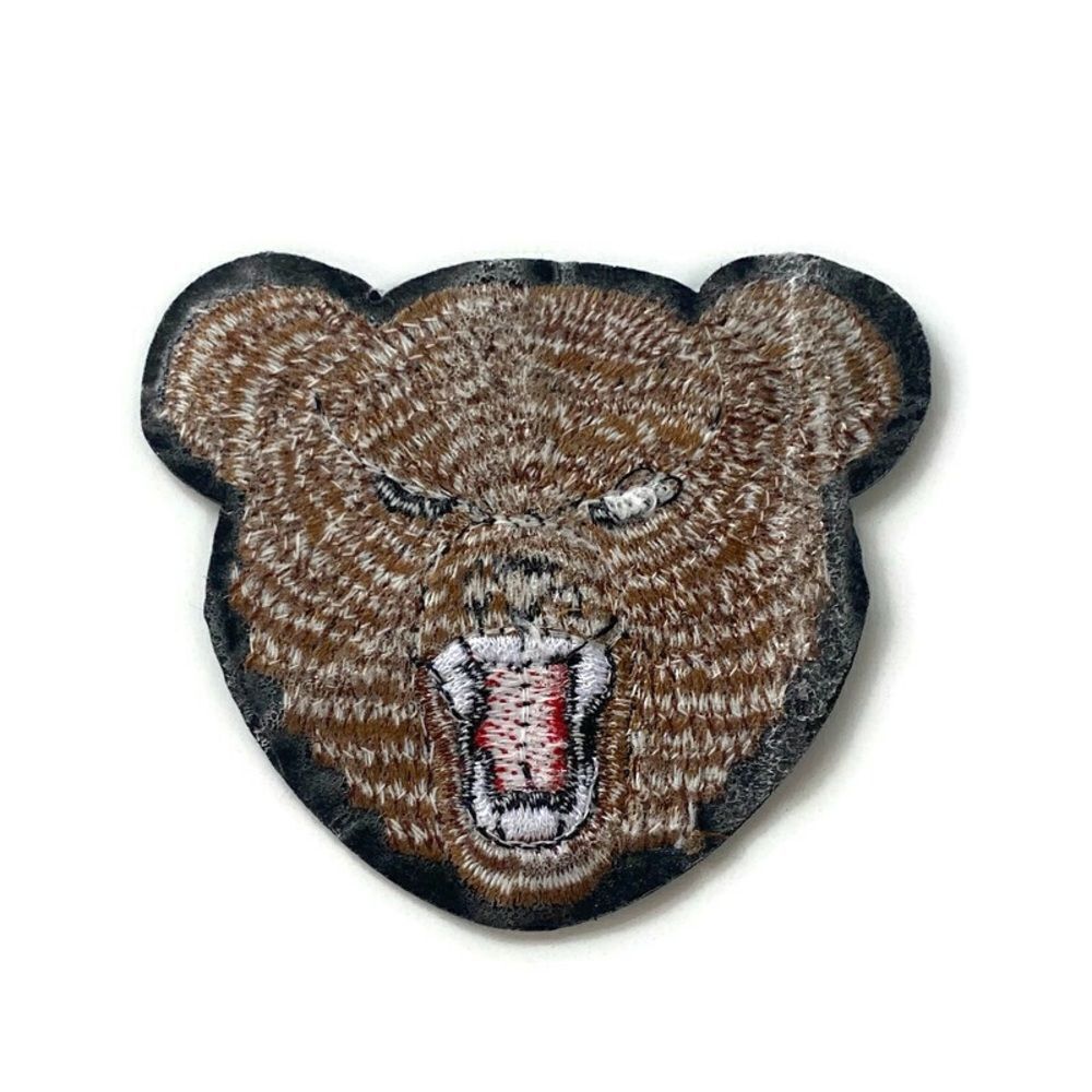 Angry Bear Embroidered Patch - Picture 3 of 3